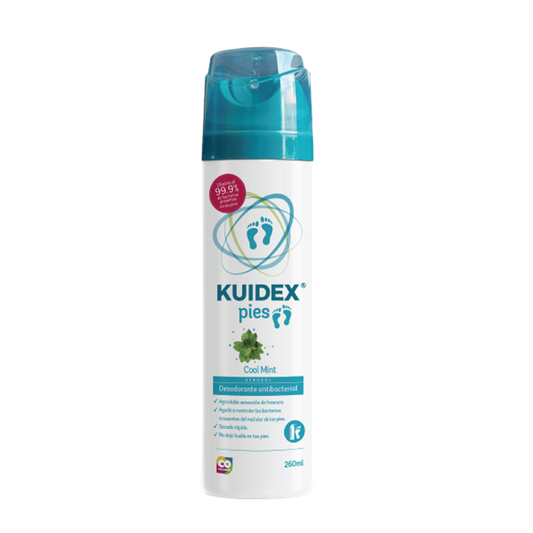Desodorante para Pies Antibacterial Kuidex® Cool Mint x 260 mL