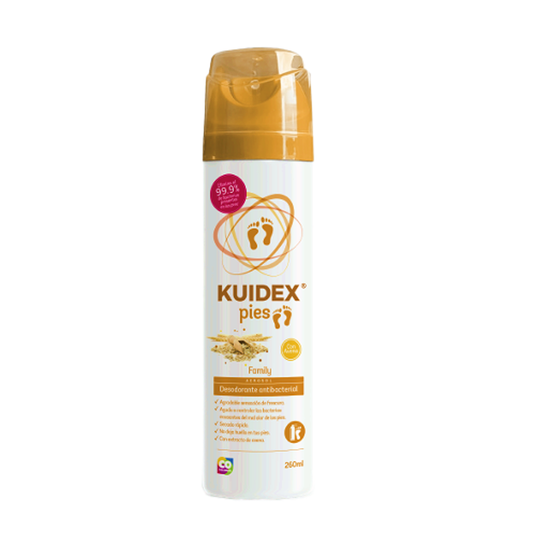 Desodorante para Pies Antibacterial Kuidex® Family x 260 mL