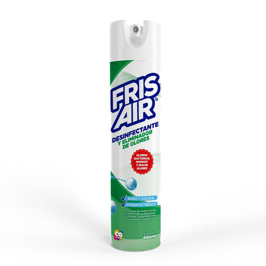Desinfectante y eliminador de olores Fris Air® ambiente fresco x 400 mL